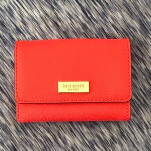 Kate Spade Vibrant Red Card Holder